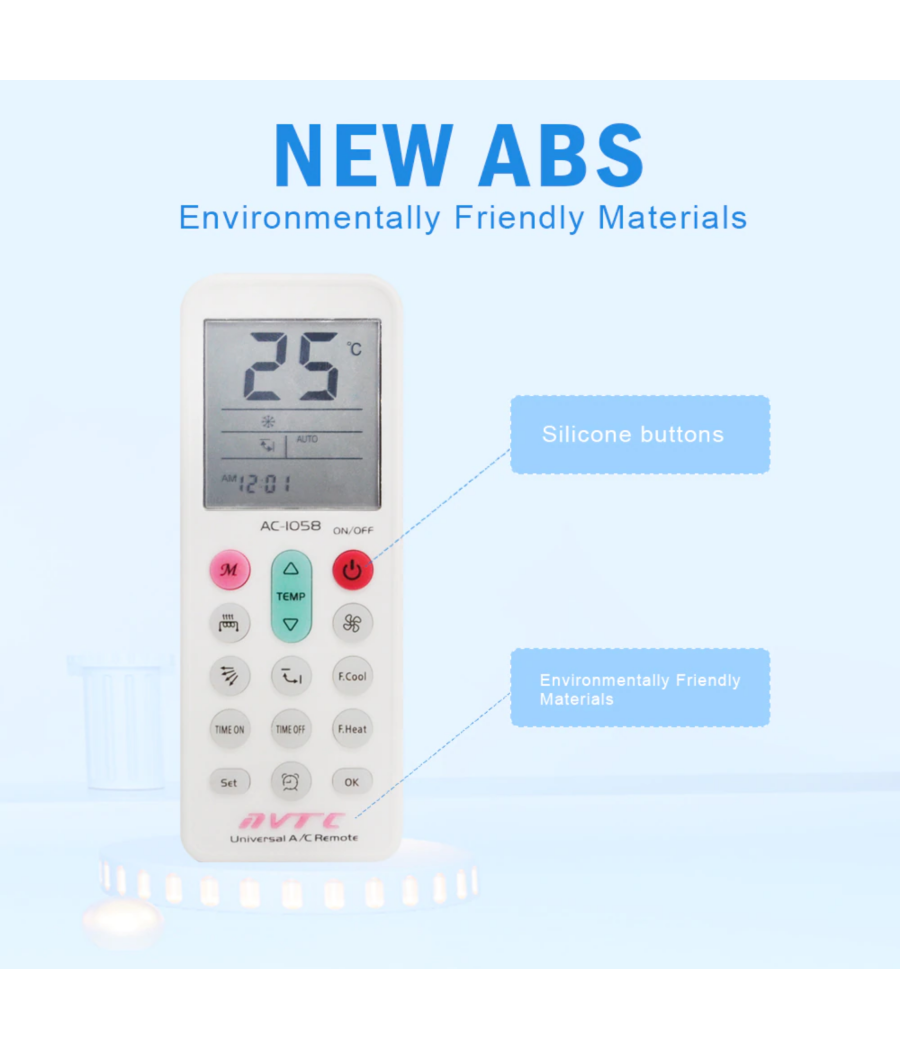 Telecomando Universale Sostitutivo Condizionatore D'aria Climatizzatore Q-yk1058         