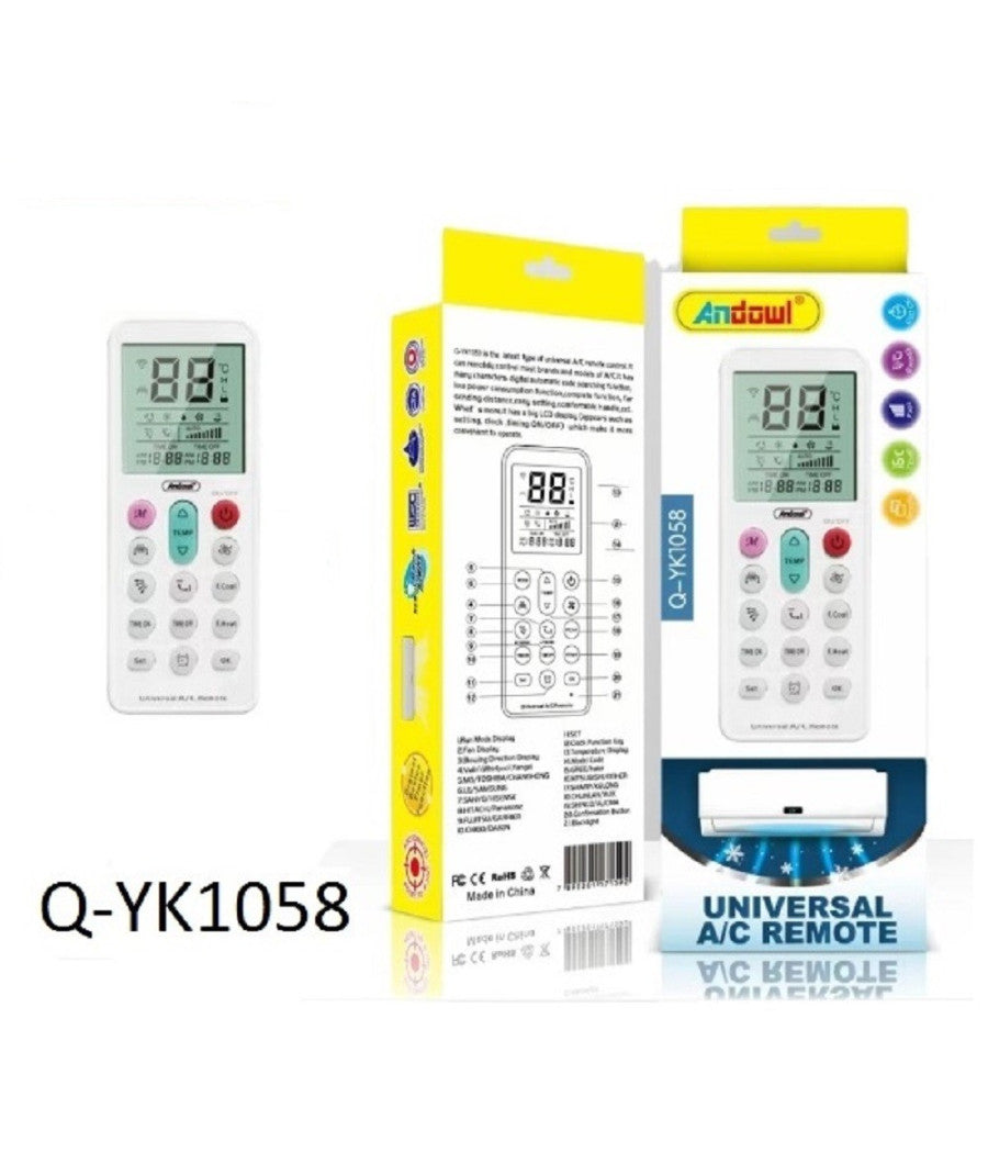 Telecomando Universale Sostitutivo Condizionatore D'aria Climatizzatore Q-yk1058         