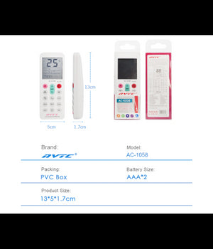 Telecomando Universale Sostitutivo Condizionatore D'aria Climatizzatore Q-yk1058         