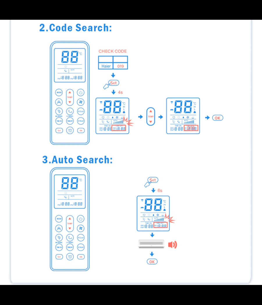 Telecomando Universale Sostitutivo Condizionatore D'aria Climatizzatore Q-yk1058         