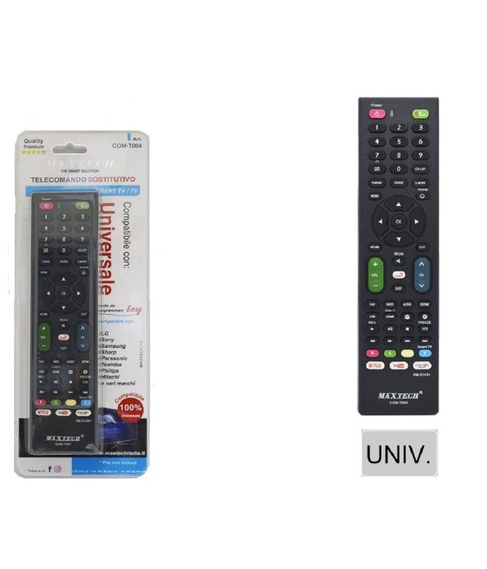 Telecomando Universale Sostitutivo Smart Tv / Tv Facile Da Programmare Com-t004         