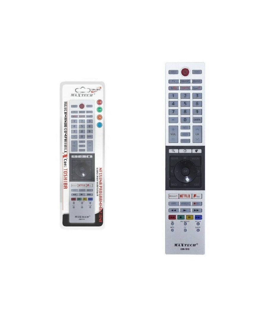 Telecomando Universale Tv Compatibile Toshiba Smart Tv Lcd Led Netflix Com-t013         
