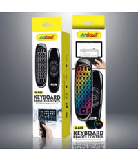 Telecomando Wireless Ricaricabile Tastiera Remota Air Mouse Rgb Q-a09 Smart Tv Box         