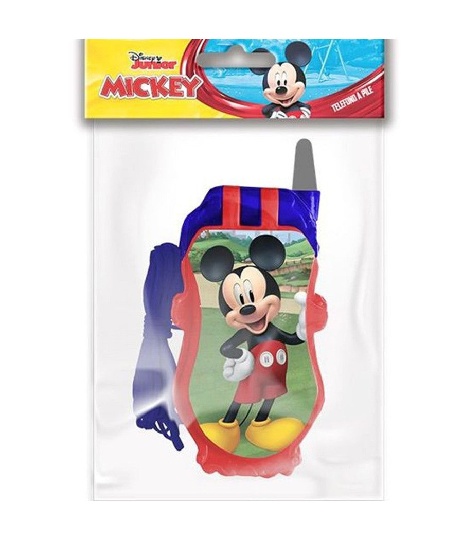 Telefono A Pile Topolino Michey Mouse Gioco Giocattolo Bambini Con Luci E Suoni         
