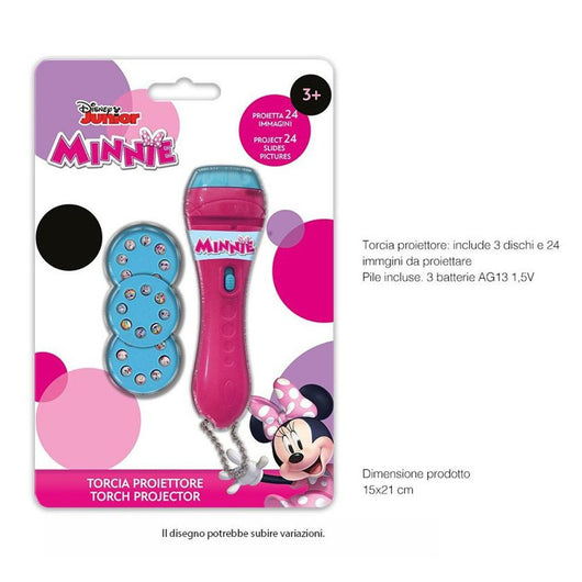 Trade Shop - Torcia Proiettore Minnie Disney 24 Immagini Da Proiettare Giocattolo Bambini -