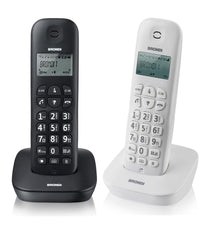 Telefono Cordless Brondi Gala Nero O Bianco Fisso Casa Ampio Display Tasti Grand         