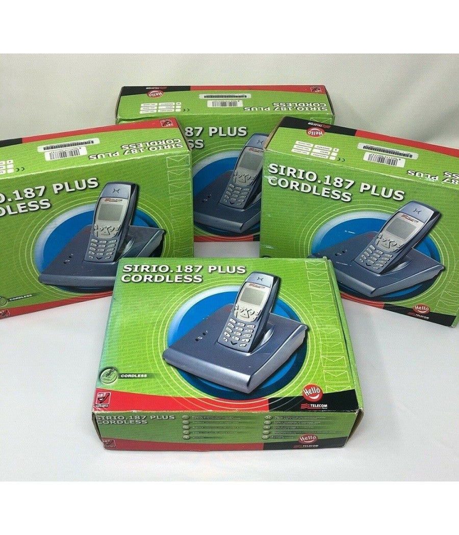 Telefono Cordless Telecom Sirio 187 Plus Vivavoce Rubrica Tastiera Illuminata         