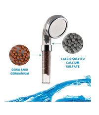Telefono Soffione Per Doccia Doccetta Depuratore Ionizzante Con Sali Minerali         