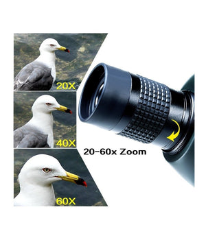Telescopio Cannocchiale 20x 40x 60x Con Borsa Zoom Alta Definizione Obiettivo         
