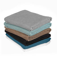 Telo bagno per doccia 90x140 cm turchese cobalto in cotone 100%