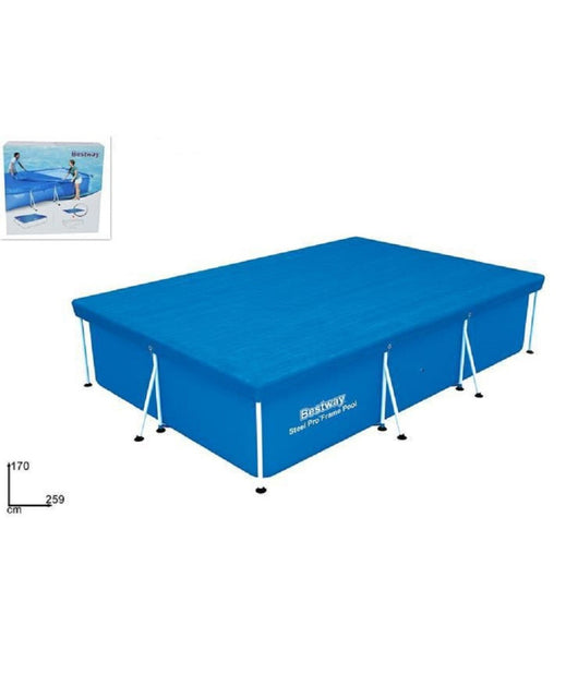 Trade Shop - Telo Copertura Per Piscina Steel Pro 259x170x61cm Fuori Terra Rettangolare 58105 -