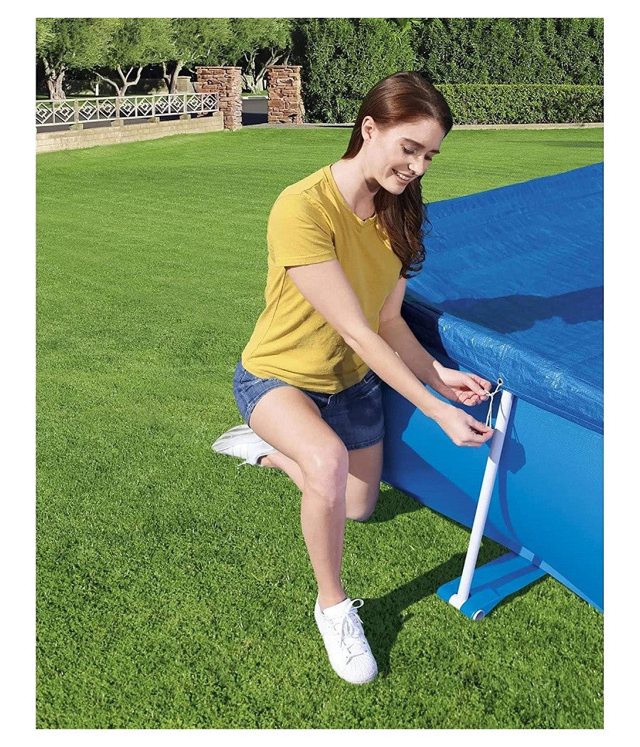 Trade Shop - Telo Copertura Per Piscina Steel Pro 259x170x61cm Fuori Terra Rettangolare 58105 -