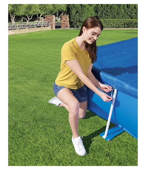 Trade Shop - Telo Copertura Per Piscina Steel Pro 259x170x61cm Fuori Terra Rettangolare 58105 -