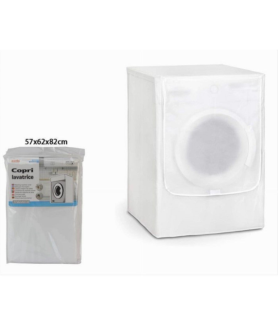 Telo Copri Lavatrice Da Esterno Copertura Impermeabile Cerniera 57x62x82cm 59490         