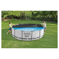 Trade Shop - Telo Copripiscina Telone Copertura Piscina Con Struttura 366cm Con Fori Drenaggio 58037 -