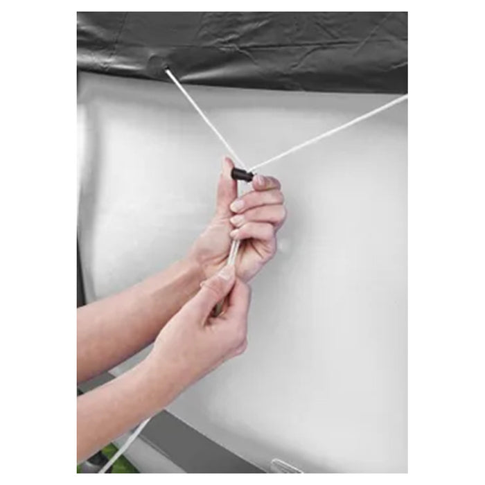 Trade Shop - Telo Copripiscina Telone Copertura Piscina Con Struttura 366cm Con Fori Drenaggio 58037 -