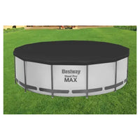 Trade Shop - Telo Copripiscina Telone Copertura Piscina Con Struttura 366cm Con Fori Drenaggio 58037 -