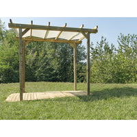 Telo di copertura ombreggiante 240x240 - PVC microforato bianco