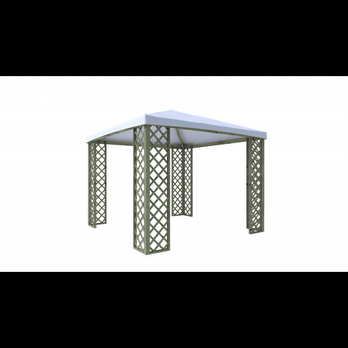 Telo In Pvc Per Gazebo Varie misure e bordi - 300x300 cm bordo diritto