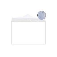 Telo laterale 3x2mt bianco impermeabile ricambio per gazebo richiudibile 3x3mt