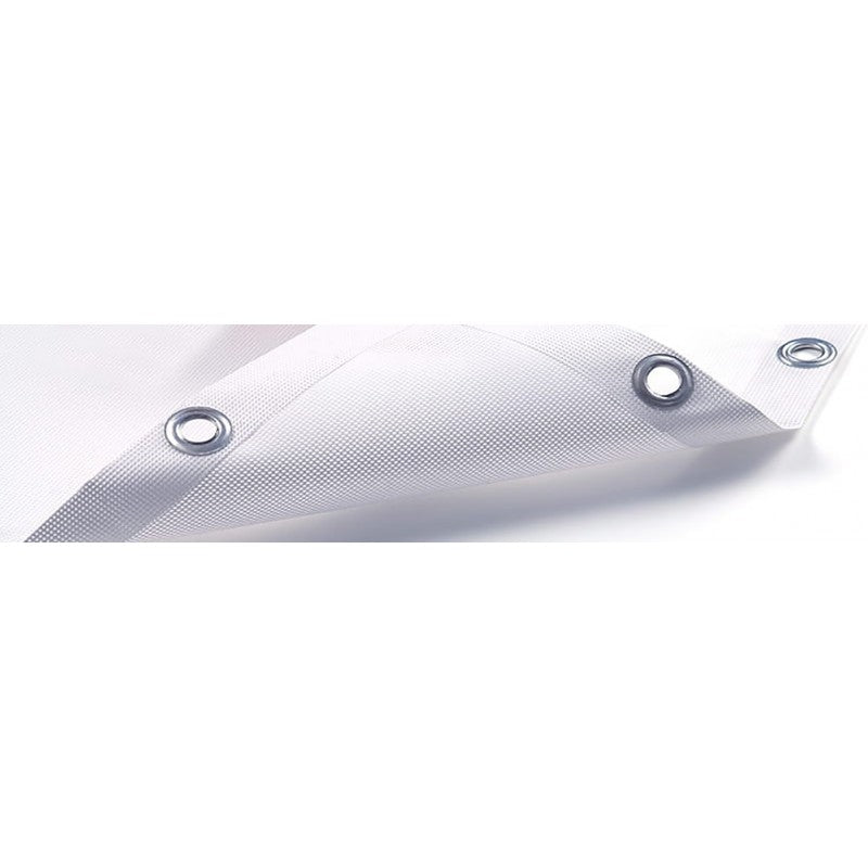 Telo PVC MICROFORATO Ombreggiante Avorio | Telone Occhiellato Ogni 25CM 350g/mq | Copertura Esterna | 3x6m | Resistente Multiuso
