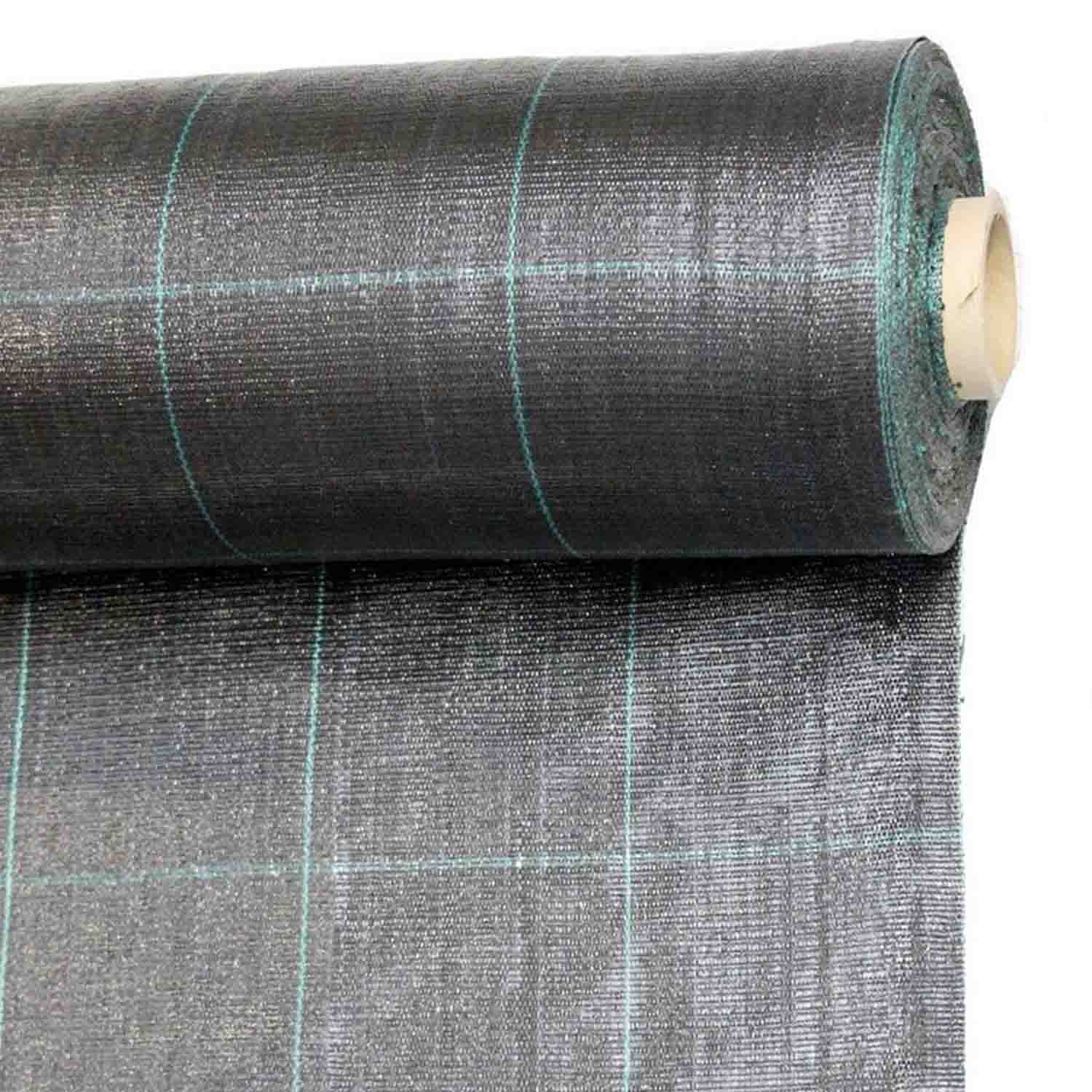 Telo per pacciamatura in polipropilene 100g/mq con rivestimento anti-UV. Telo anti erbacce per protezione orto piante e fiori. M10x160