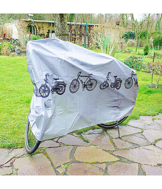 Telo Protettivo Biciclette Bici Moto Scooter Impermeabile 185x97 Grigio Lavabile         