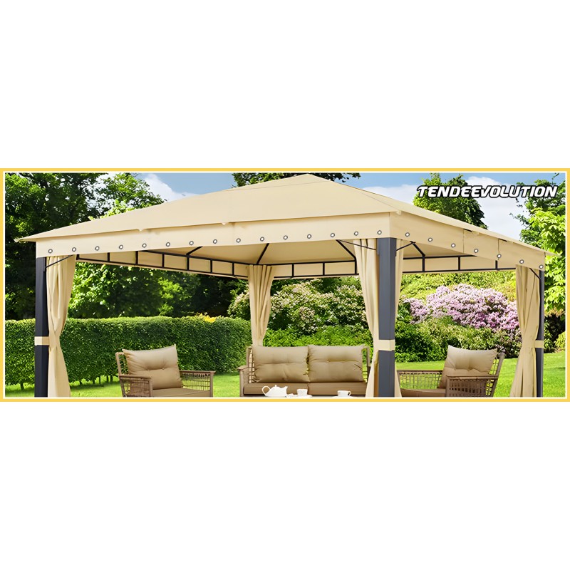 Telo PVC IGNIFUGO Impermeabile Grigio | Telone Occhiellato Ogni 25CM 650g/mq | Copertura Esterna | 9x10m | Resistente Multiuso