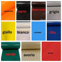 Telo PVC Impermeabile Bianco | Telone Solo Rinforzato Sui Lati 650g/mq | Copertura Esterna | 5x2,5m | Resistente Protezione Multiuso