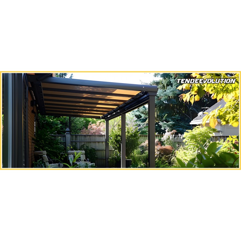 Telo PVC IGNIFUGO Impermeabile Avorio | Telone Solo Rinforzato Sui Lati 650g/mq | Copertura Esterna | 6x10m | Resistente Multiuso