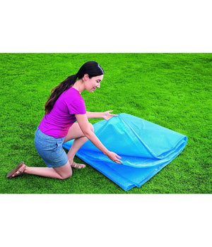 Trade Shop - Telo Termico Copertura Per Piscina Fuori Terra Rotonda Da 366 Cm / 396 Cm 58242 -