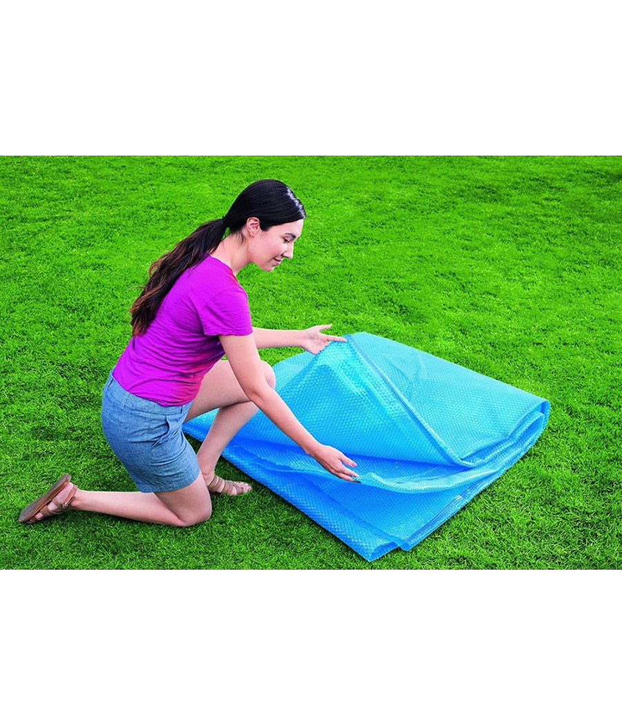 Trade Shop - Telo Termico Copertura Per Piscina Fuori Terra Rotonda Da 366 Cm / 396 Cm 58242 -