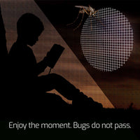 Set 4 teli zanzariera per gazebo da giardino 3x3 M kit di 4 zanzariere con velcro. 300X300X200H CM Bianco