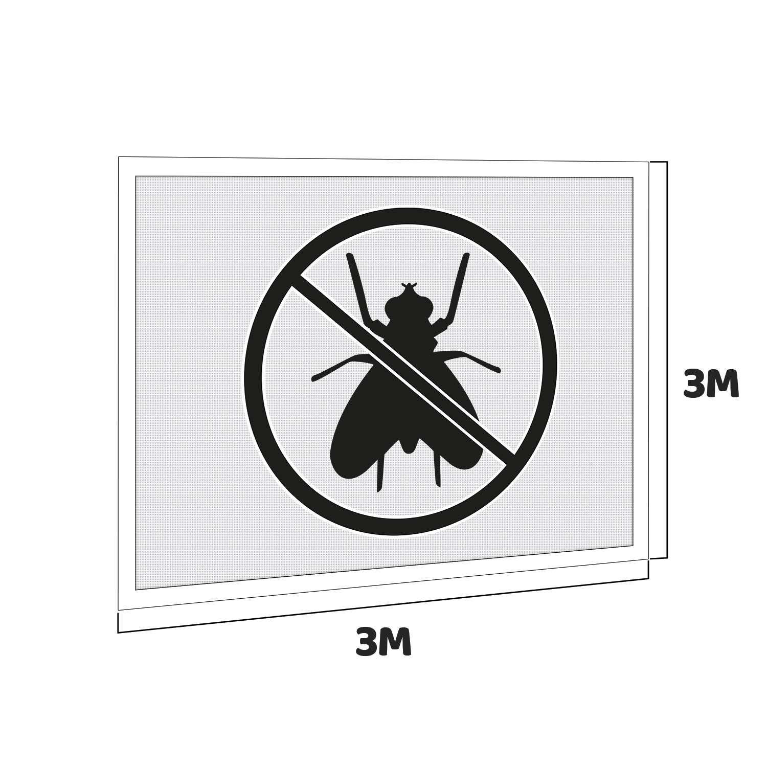 Set 4 teli zanzariera per gazebo da giardino 3x3 M kit di 4 zanzariere con velcro. 300X300X200H CM Bianco