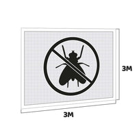 Set 4 teli zanzariera per gazebo da giardino 3x3 M kit di 4 zanzariere con velcro. 300X300X200H CM Bianco