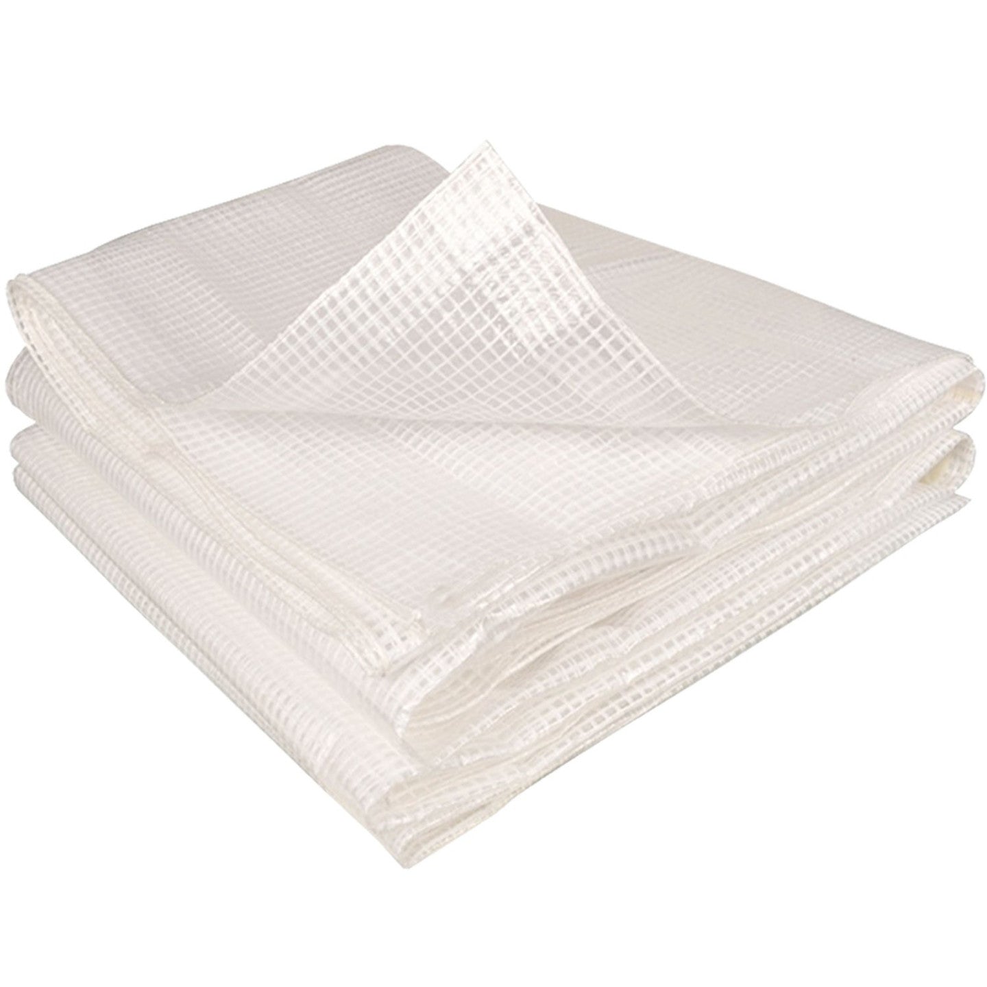 IDMarket - Telone di ricambio 130G/M² per serra a tunnel bianca 6M² 2 sezioni ROMA