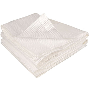 IDMarket - Telone di ricambio 130G/M² per serra a tunnel bianca 6M² 2 sezioni ROMA