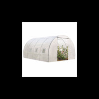 IDMarket - Telone di ricambio da 130 g/m² per serra da 12 m², bianco ZEBRA