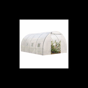 IDMarket - Telone di ricambio da 130 g/m² per serra da 12 m², bianco ZEBRA