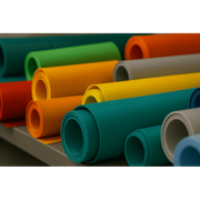 Telone PVC Avorio Altezza 250CM, 680g/mq - Taglio Mezzo Metro Lineare - Impermeabile e Resistente