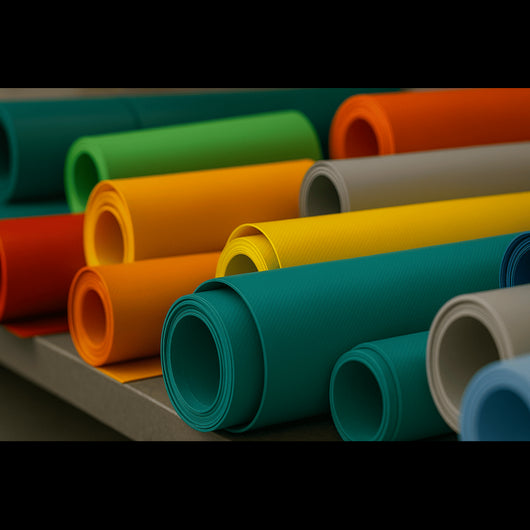 Telone PVC Marrone Altezza 250CM, 680g/mq - Taglio Mezzo Metro Lineare - Impermeabile e Resistente