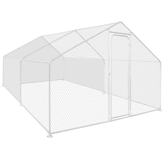 IDMarket - Teloni impermeabili bianchi 1 retro + 2 lati 150 gr per recinti avicoli