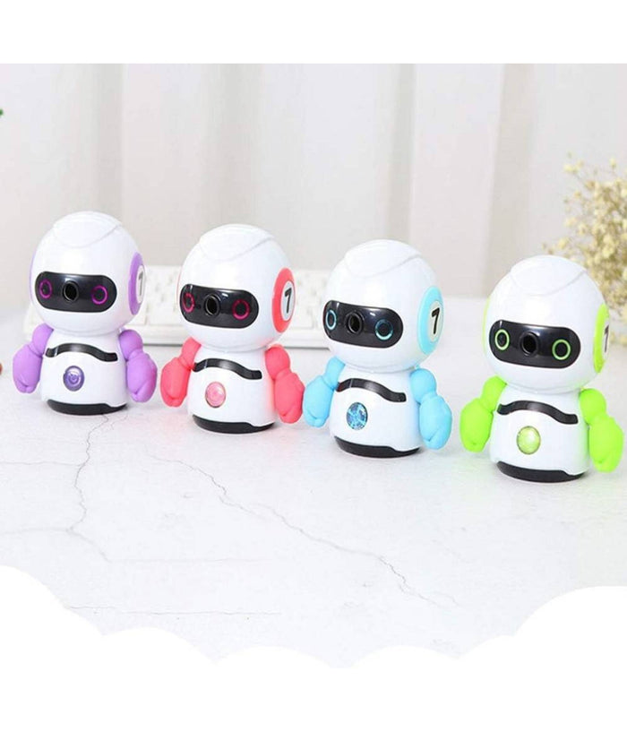 Temperamatite Design Robot Manuale Con Manico Desktop Per Studenti Ufficio Scuola         