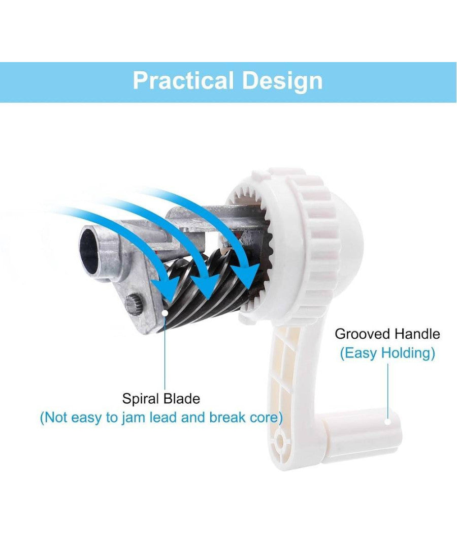 Temperamatite Manuale Portatile Per Scuola Casa Ufficio Disegno Stile 2 Vari Colori         