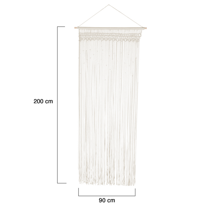 IDMarket - Tenda 90x200 cm in macramè bohémien