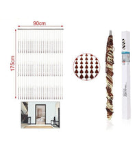 Tenda A Fili Con Perline Colorate Supporto Per Porta 90x175 Cm Moschiera 2002913         