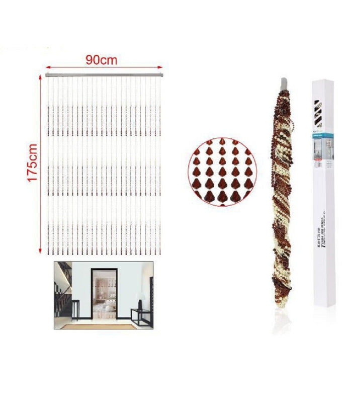 Tenda A Fili Con Perline Colorate Supporto Per Porta 90x175 Cm Moschiera 2002913         