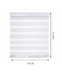 Tenda A Rullo Doppio Oscurante Interni Senza Foratura Avvolgibile Finestre Porte         