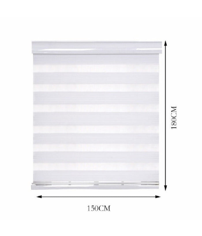 Tenda A Rullo Doppio Oscurante Interni Senza Foratura Avvolgibile Finestre Porte         