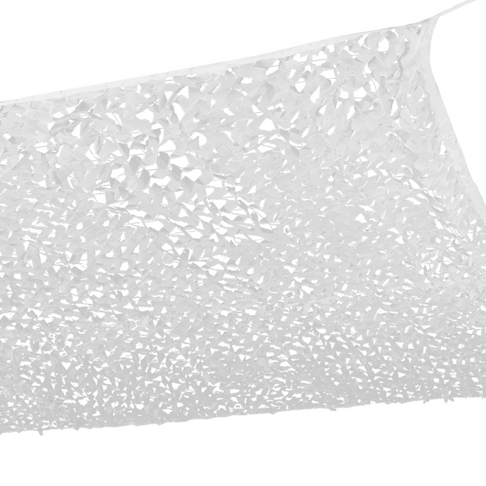 IDMarket - Tenda a vela parasole quadrato design mimetico 4x4 M bianco